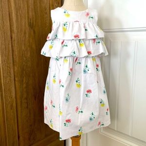 EUC Janie and Jack Floral Print Ruffle Dress